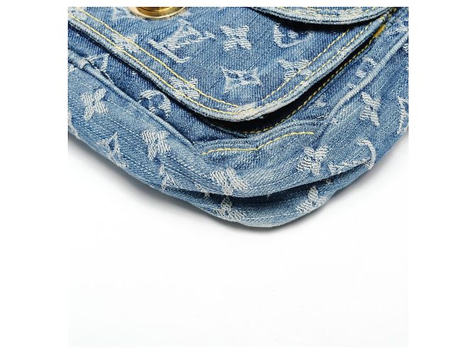 Denim Monogram Bauchtasche von Louis Vuitton Blau - Ansicht 6