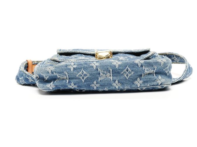 Denim Monogram Bauchtasche von Louis Vuitton Blau - Ansicht 7