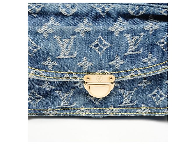 Denim Monogram Bauchtasche von Louis Vuitton Blau - Ansicht 8