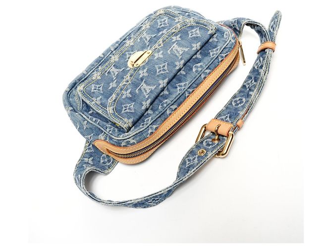 Denim Monogram Bauchtasche von Louis Vuitton Blau - Ansicht 9