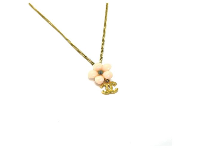 Collar de cadena Camelia con marca Coco 05A de CHANEL Dorado - vista 2