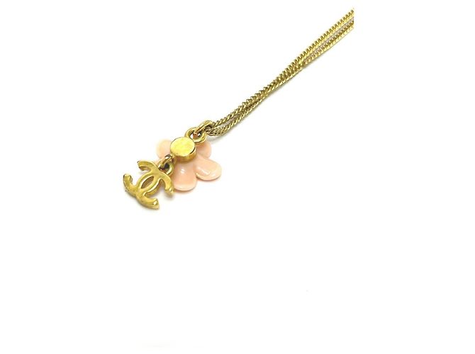 Collar de cadena Camelia con marca Coco 05A de CHANEL Dorado - vista 4