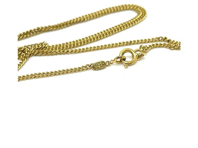 Collar de cadena Camelia con marca Coco 05A de CHANEL Dorado - vista 6