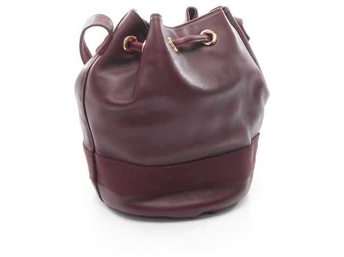 Borsa a Spalla Vara Ribbon di Salvatore Ferragamo Bordò - vista 2