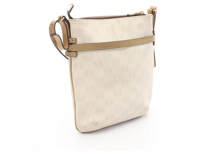 Borsa a Spalla Loewe Repeat Anagram Bianco - vista 2