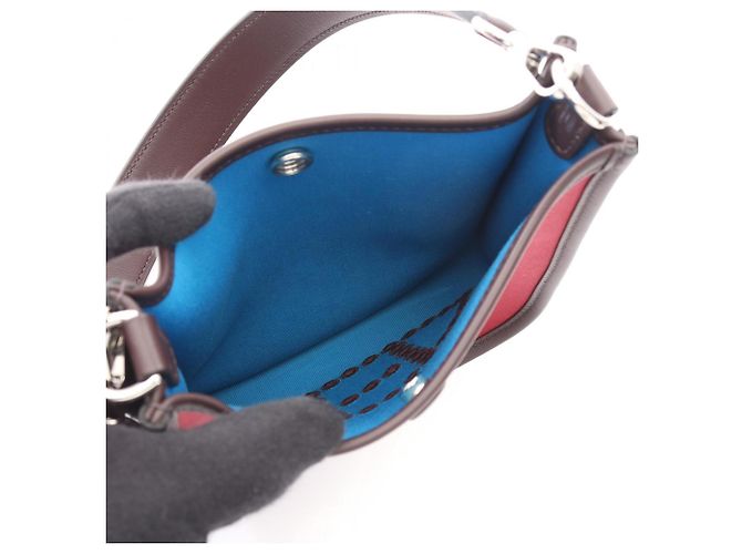 Borsa a Spalla Hermès Neo Evelyn TPM Marrone Blu Bordò - vista 3