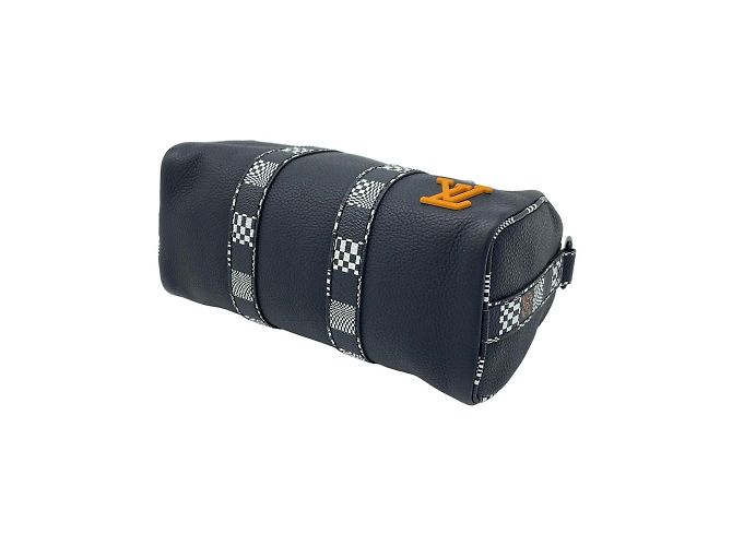 Louis Vuitton Keepall XS Damier Distorted City Nero - vista 3