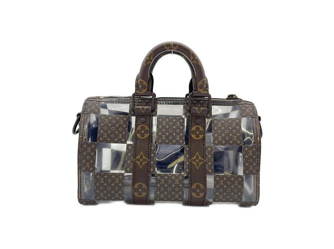 Borsa Boston Keepall Bandoulière 25 cm Monogram Louis Vuitton Marrone - Ansicht 2