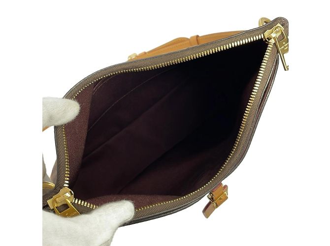 Borsa a Spalla Louis Vuitton Monogram Odeon MM Marrone - vista 8