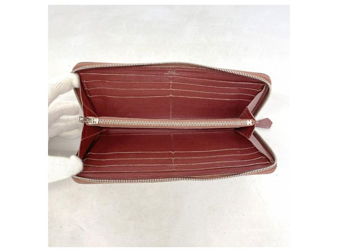Hermès Azap Lang Wallet Rot - Ansicht 3