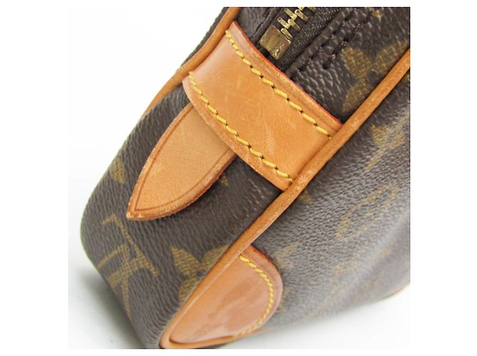 Borsa Clutch Louis Vuitton Monogram Marly Dragonne PM Marrone - vista 10