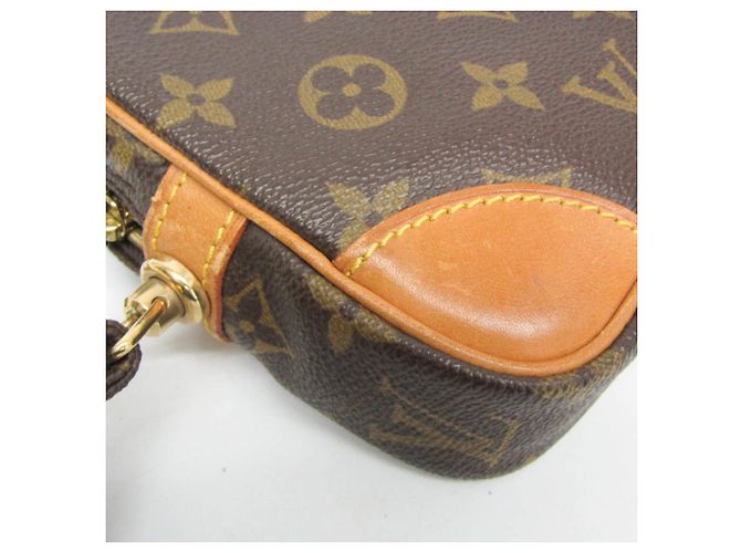 Borsa Clutch Louis Vuitton Monogram Marly Dragonne PM Marrone - vista 6
