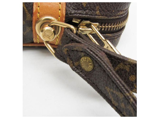 Borsa Clutch Louis Vuitton Monogram Marly Dragonne PM Marrone - vista 9