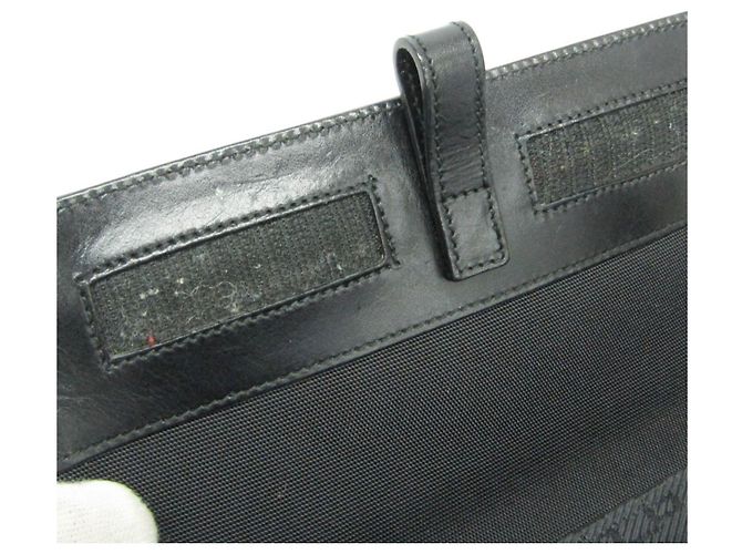 Borsa a spalla in nylon e pelle da donna Gucci 019 0424 Nero - vista 12