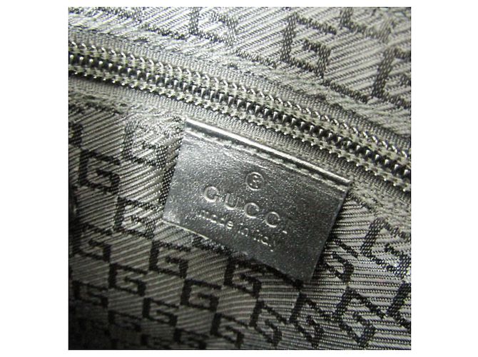 Borsa a spalla in nylon e pelle da donna Gucci 019 0424 Nero - vista 13