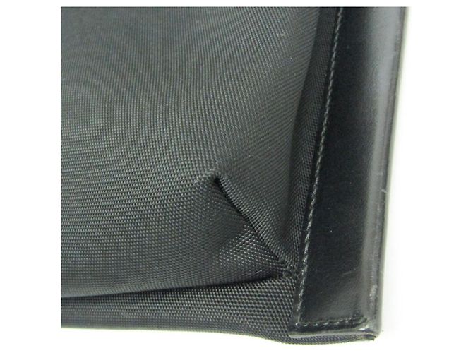 Borsa a spalla in nylon e pelle da donna Gucci 019 0424 Nero - vista 6