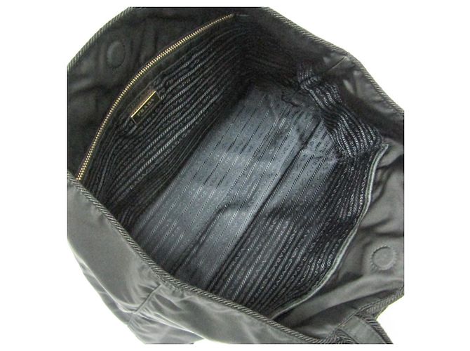 Borsa Tote TESSUTO con Nastro Prada in Nero - vista 4