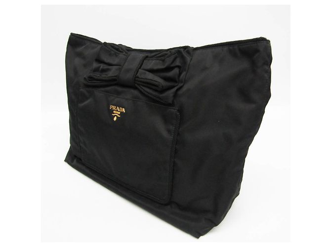 Borsa Tote TESSUTO con Nastro Prada in Nero - vista 8