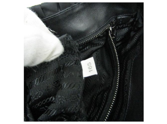 Prada Borsa in nylon TESSUTO Gather da donna, borsa a spalla - Nero - vista 16