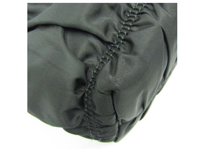 Prada Borsa in nylon TESSUTO Gather da donna, borsa a spalla - Nero - vista 6