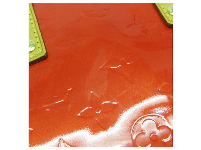 Borsa Louis Vuitton Monogram Vernis Reade PM in Rouge Rosso - vista 7