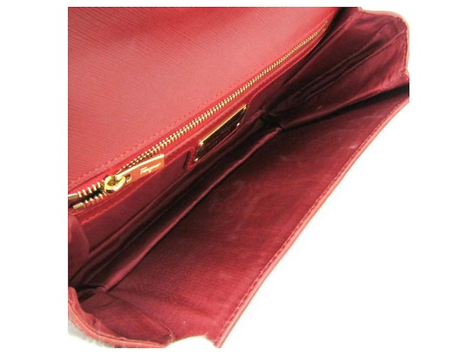 Borsa a Spalla Vara Chain di Salvatore Ferragamo Rosso - vista 3