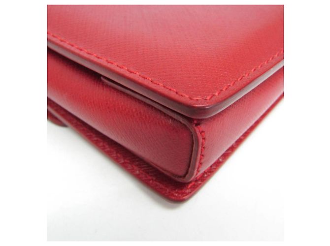 Borsa a Spalla Vara Chain di Salvatore Ferragamo Rosso - vista 4