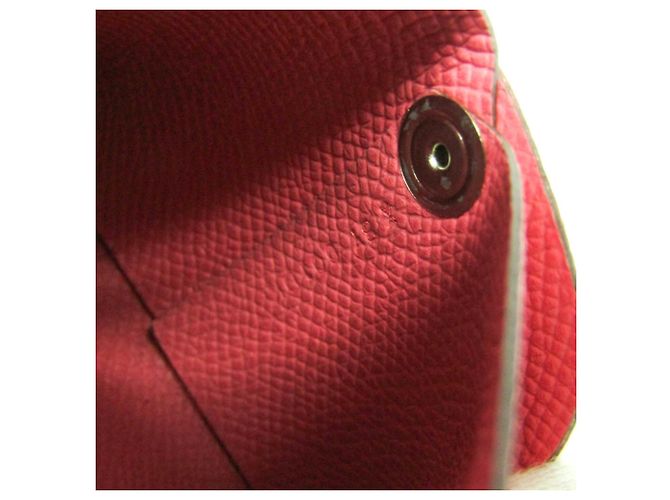 Hermès Hermes Bastia Women's Coin Purse in Pink Epsom Leather - view 10