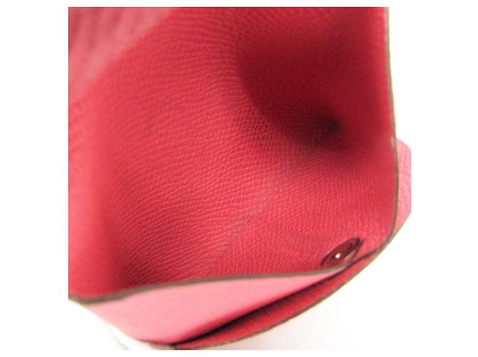 Hermès Hermes Bastia Women's Coin Purse in Pink Epsom Leather - view 4