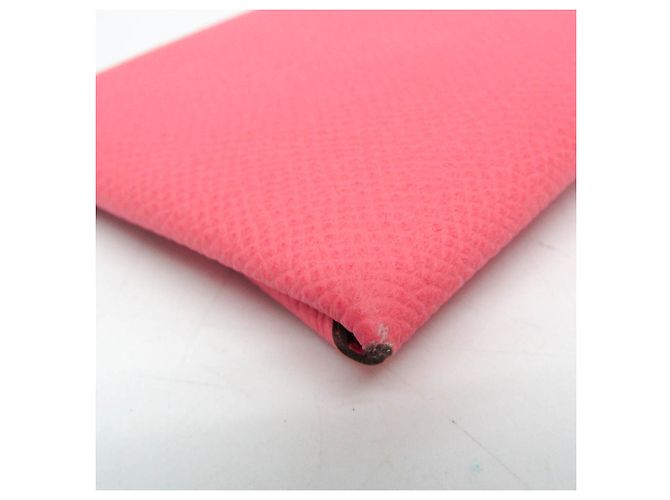Hermès Hermes Bastia Women's Coin Purse in Pink Epsom Leather - view 5