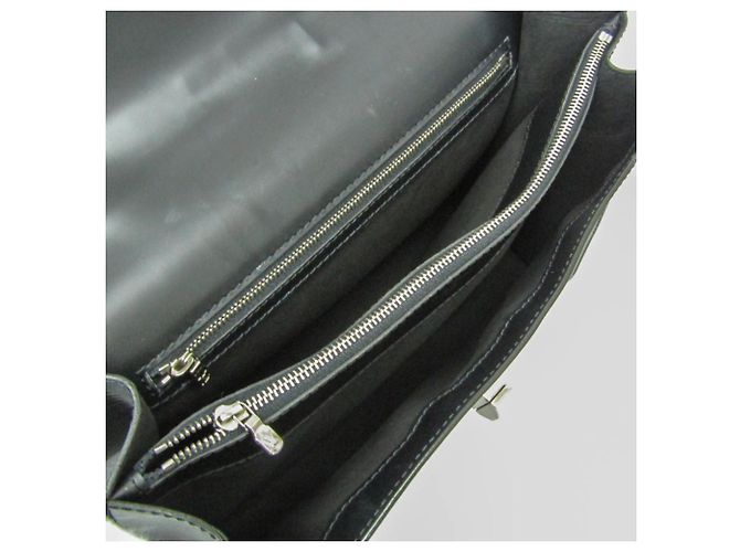 Borsa Louis Vuitton Epi Sevigne GM M40512 Nero - vista 3