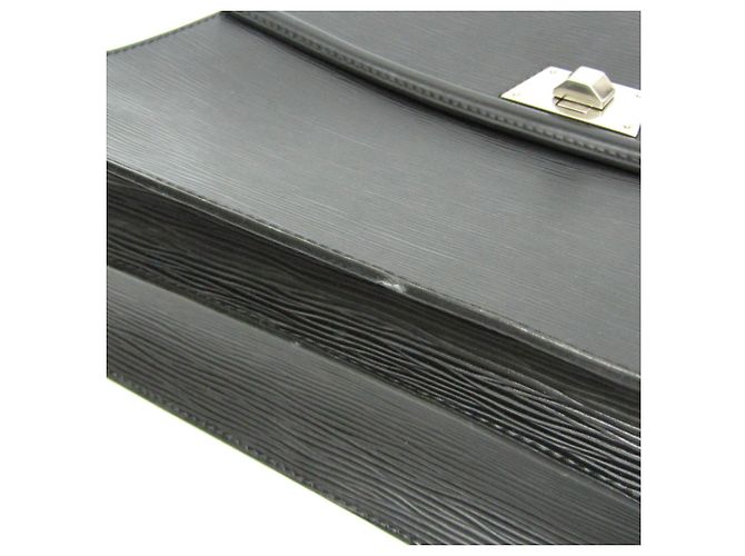 Borsa Louis Vuitton Epi Sevigne GM M40512 Nero - vista 7