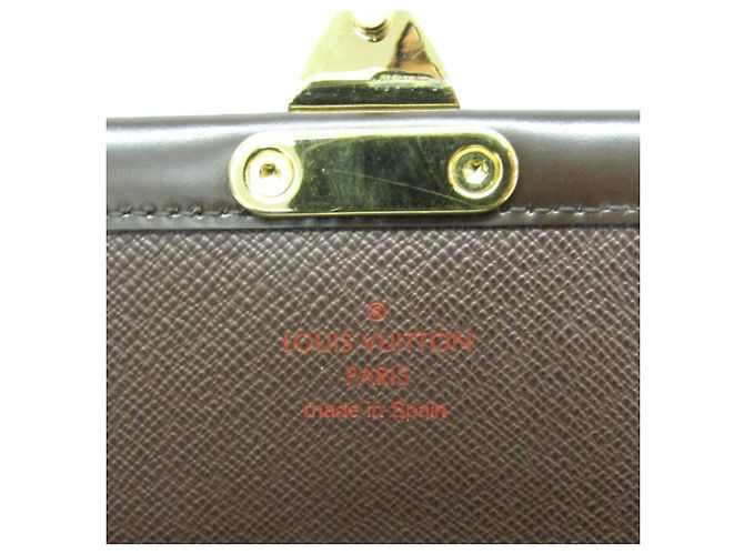 Billetera Louis Vuitton Damier Venice N60535 Castaño Damier ebene - vista 15