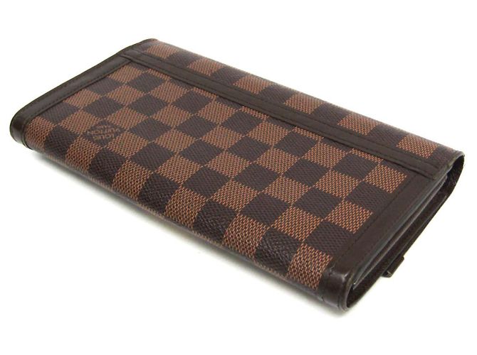 Billetera Louis Vuitton Damier Venice N60535 Castaño Damier ebene - vista 2