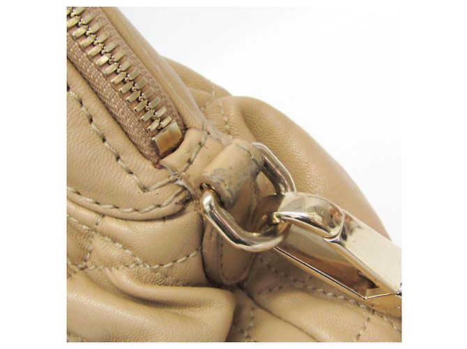 Borsa in pelle Gaufre da donna Christian Dior Beige - vista 10