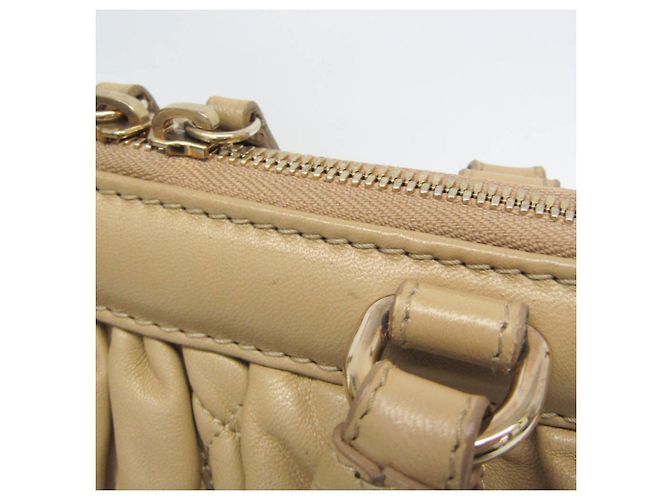 Borsa in pelle Gaufre da donna Christian Dior Beige - vista 11