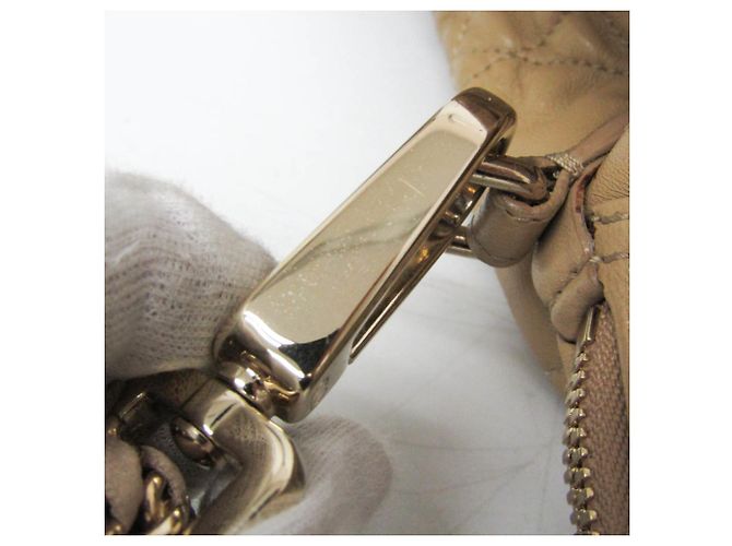 Borsa in pelle Gaufre da donna Christian Dior Beige - vista 15