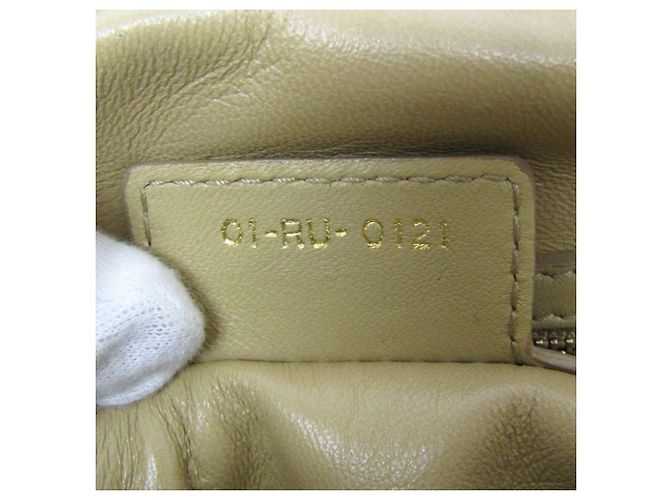 Borsa in pelle Gaufre da donna Christian Dior Beige - vista 20