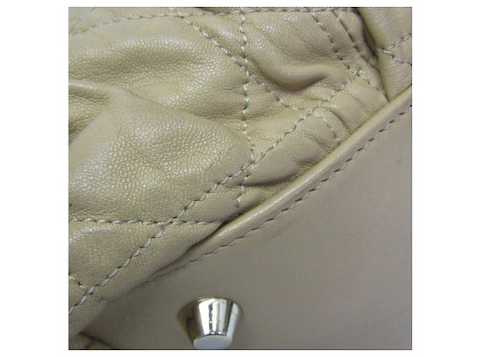 Borsa in pelle Gaufre da donna Christian Dior Beige - vista 6