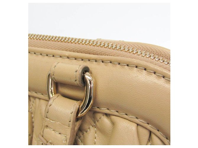 Borsa in pelle Gaufre da donna Christian Dior Beige - vista 8