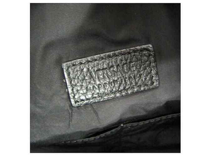 Borsa a Spalla in Pelle Medusa di Versace Nero - vista 10