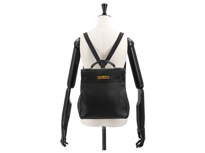 Zaino Hermès Kelly Ad GM Nero - vista 10