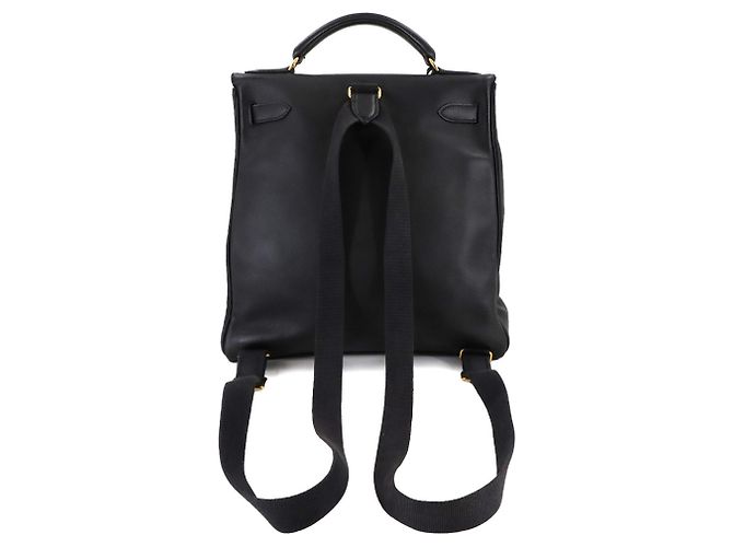 Zaino Hermès Kelly Ad GM Nero - vista 2