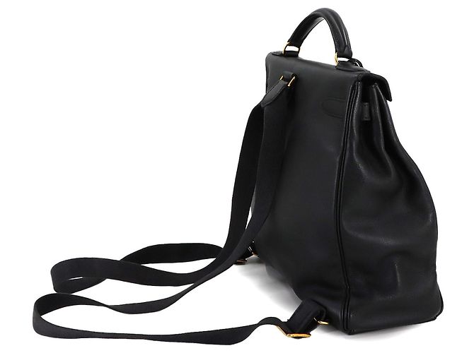 Zaino Hermès Kelly Ad GM Nero - vista 3