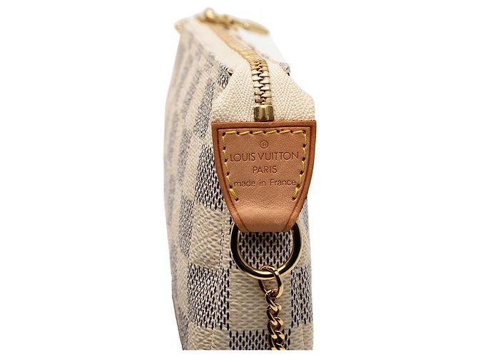 Mini Pochette Accessoires Damier Azur Bianco Louis Vuitton - vista 5