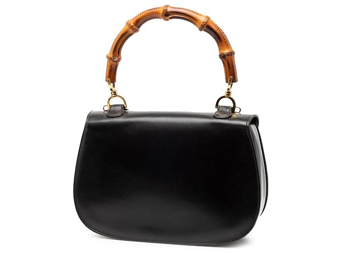 Gucci Nero Pelle di Vitello Bamboo Notte - vista 2