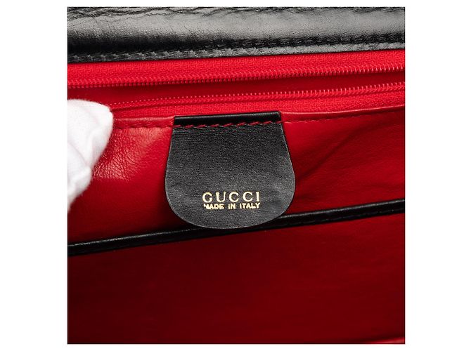 Gucci Nero Pelle di Vitello Bamboo Notte - vista 5