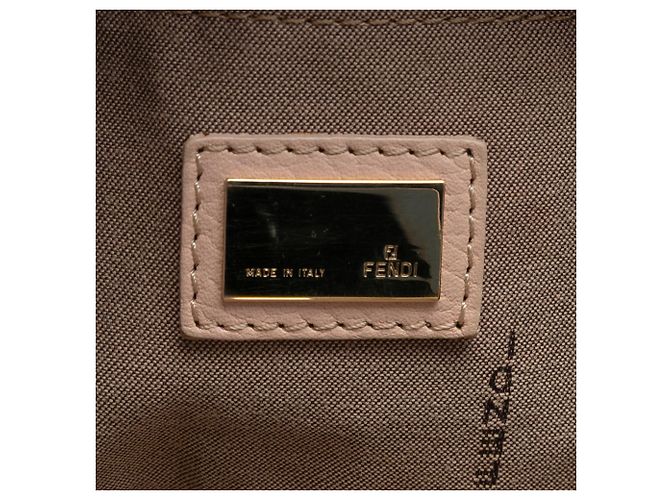 Fendi Tote Zucchino Multicolore Piccolo Marrone - vista 5