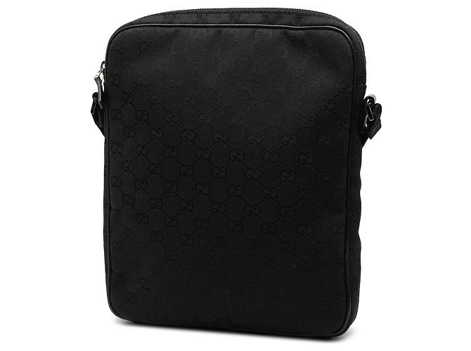 Bolsa transversal Gucci em lona GG preta Preto - vista 2