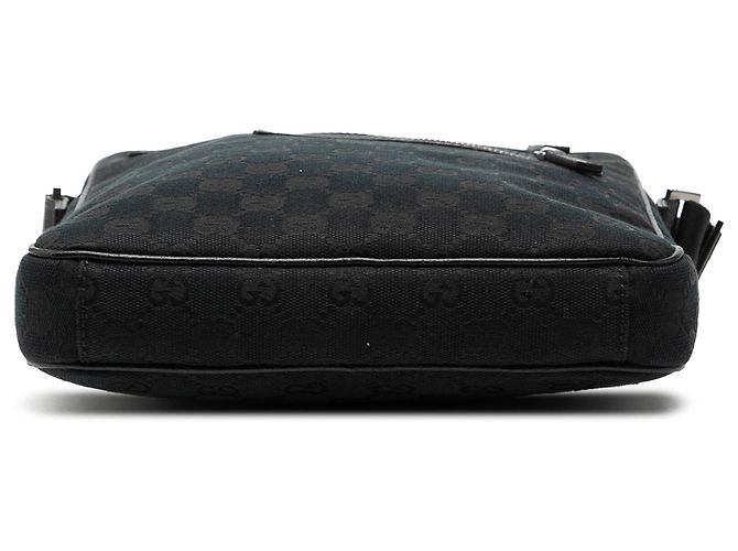 Bolsa transversal Gucci em lona GG preta Preto - vista 3